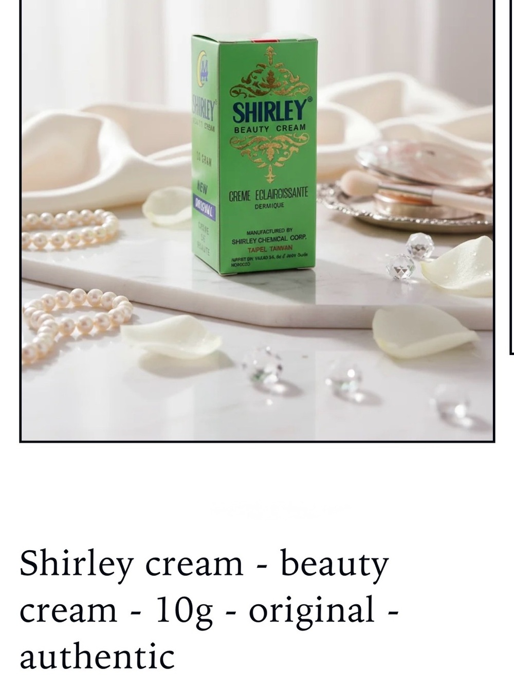 - Original Original Shirley Cream for Whitening Face and Sensitive Area